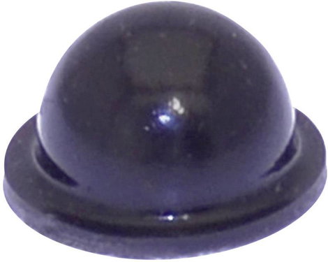Öntapadós műszerláb, TOOLCRAFT PD2055SW, kerek Ø 9,6 x 5,4 mm, fekete