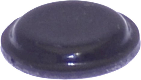Öntapadós műszerláb, TOOLCRAFT PD2120SW, kerek Ø 10,1 x 1,8 mm, fekete