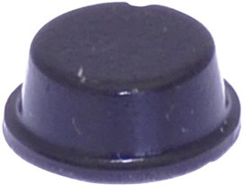 Öntapadós műszerláb, TOOLCRAFT PD2104SW, kerek Ø 10 x 4 mm, fekete