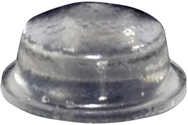 Öntapadós műszerláb, TOOLCRAFT PD2115C, kerek Ø 11,1 x 5 mm, átlátszó