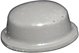 Öntapadós műszerláb, TOOLCRAFT PD2115G, kerek Ø 11,1 x 5 mm, szürke