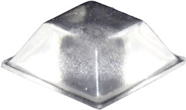 Öntapadós műszerláb, TOOLCRAFT PD2205C, 20,5 x 20,5 x 7,5 mm, átlátszó