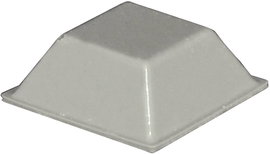 Öntapadós műszerláb, TOOLCRAFT PD2205G, 20,5 x 20,5 x 7,5 mm, szürke