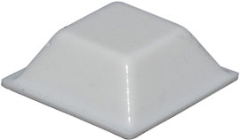 Öntapadós műszerláb, TOOLCRAFT PD2205W, 20,5 x 20,5 x 7,5 mm, Fehér