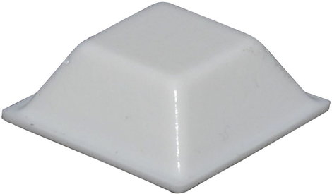 Öntapadós műszerláb, TOOLCRAFT PD2205W, 20,5 x 20,5 x 7,5 mm, Fehér