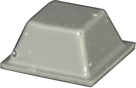 Öntapadós műszerláb, TOOLCRAFT PD2126G, 12,6 x 12,6 x 5,7 mm, szürke