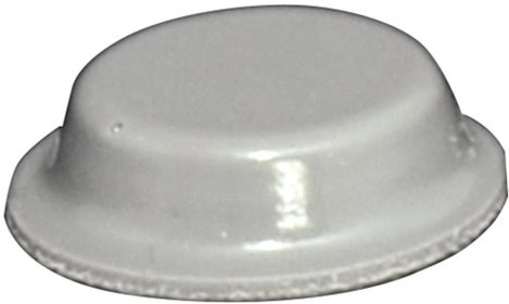 Öntapadós műszerláb, TOOLCRAFT PD2125G, kerek Ø 12,7 x 3,5 mm, szürke