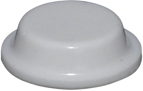 Öntapadós műszerláb, TOOLCRAFT PD2125W, kerek Ø 12,7 x 3,5 mm, Fehér