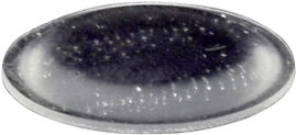 Öntapadós műszerláb, TOOLCRAFT PD2191C, kerek Ø 19 x 1,9 mm, átlátszó