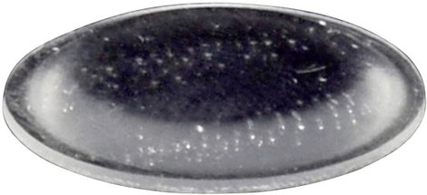 Öntapadós műszerláb, TOOLCRAFT PD2191C, kerek Ø 19 x 1,9 mm, átlátszó