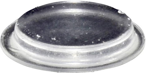 Öntapadós műszerláb, TOOLCRAFT PD2204C, kerek Ø 19,7 x 3 mm, átlátszó