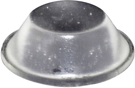 Öntapadós műszerláb, TOOLCRAFT PD2019C, kerek Ø 19 x 6 mm, átlátszó