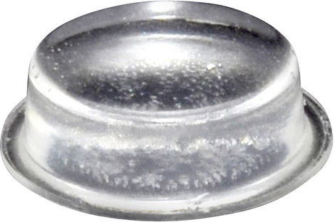 Öntapadós műszerláb, TOOLCRAFT PD2020C, kerek Ø 20 x 6,2 mm, átlátszó