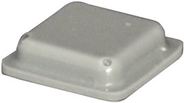 Öntapadós műszerláb, TOOLCRAFT PD2100G, 10 x 10 x 2,5 mm, szürke