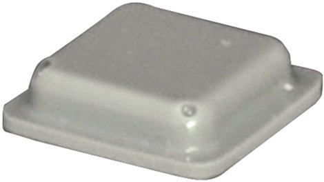 Öntapadós műszerláb, TOOLCRAFT PD2100G, 10 x 10 x 2,5 mm, szürke