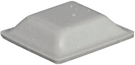 Öntapadós műszerláb, TOOLCRAFT PD2127G, 12,7 x 12,7 x 3,1 mm, szürke