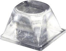 Öntapadós műszerláb, TOOLCRAFT PD3206C, kerek Ø 20,5 x 13,2 mm, átlátszó