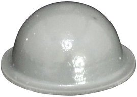 Öntapadós műszerláb, TOOLCRAFT PD2190G, kerek Ø 19 x 9,5 mm, szürke