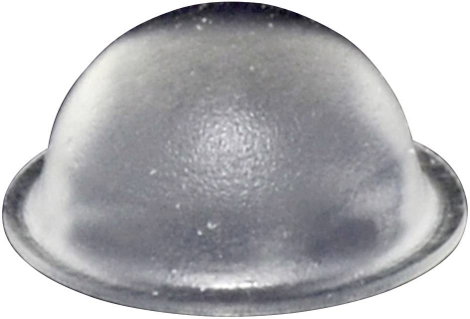 Öntapadós műszerláb, TOOLCRAFT PD2150C, kerek Ø 16 x 7,9 mm, átlátszó