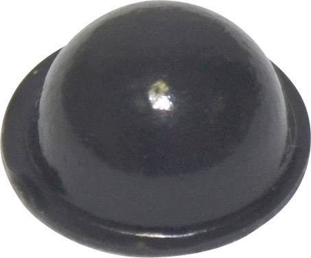 Öntapadós műszerláb, TOOLCRAFT PD2150SW, kerek Ø 15,9 x 6,35 mm, PU, fekete