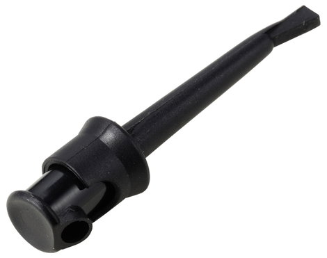 Kampós IC mérőcsipesz, griffcsipesz 4mm-es banándugó aljzattal, fekete Voltcraft 138436 2. kép
