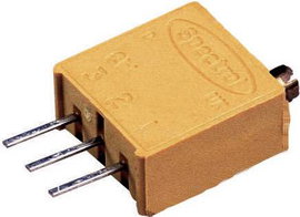 Precíziós orsós trimmer potméter 25 menetes, lineáris, 0,5 W 50 kΩ 9000° Vishay 64 W 50K