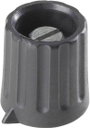 Poti forgatógomb, fekete, Ø6,35 mm, 28 x 18,5 x 17 mm bélyegkép