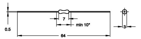 Nagyfrekvenciás induktivitás, 68 µH MICC-680K-00 2. kép