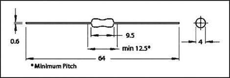 Nagyfrekvenciás induktivitás, 470 µH SMCC-471J-02 3. kép