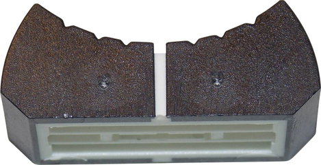 Tolópotméter gomb, jelölt, 8 x 1,2 mm, fekete, ALPS 76501 FK13X25 2. kép