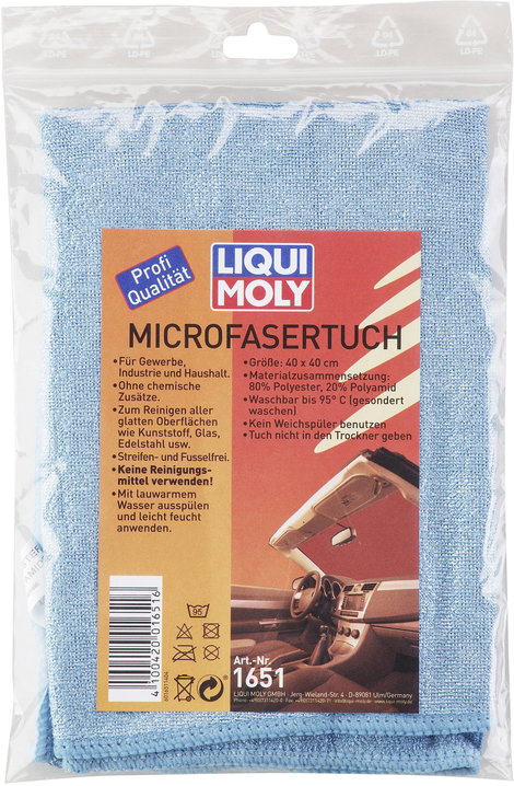 Mikroszálas törlőkendő, Liqui Moly 1651