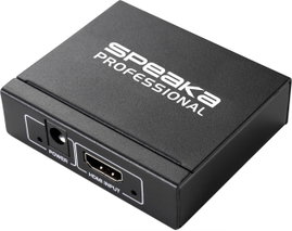 2 portos HDMI splitter HD képes 1920 x 1080 pixel, fekete, SpeaKa Professional 4016138822212