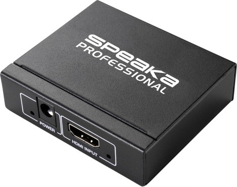 2 portos HDMI splitter HD képes 1920 x 1080 pixel, fekete, SpeaKa Professional 4016138822212