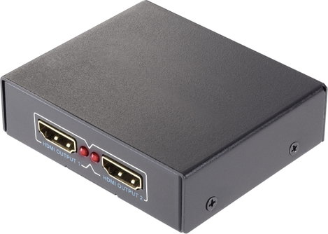 2 portos HDMI splitter HD képes 1920 x 1080 pixel, fekete, SpeaKa Professional 4016138822212 9. kép