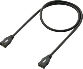HDMI hosszabbítókábel [1x HDMI alj 1x HDMI alj ] 1 m fekete SpeaKa Professional