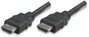 HDMI kábel [1x HDMI dugó 1x HDMI dugó] 3 m fekete High Speed Manhattan 756575 2. kép