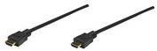 HDMI kábel [1x HDMI dugó 1x HDMI dugó] 5 m fekete Manhattan 756587 2. kép