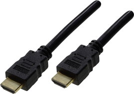 HDMI csatlakozókábel [1x HDMI dugó 1x HDMI dugó] 0.7 m , fekete, Schwaiger