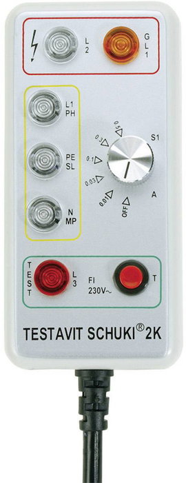 Konnektor teszter, hálózati csatlakozó teszter Testboy Schuki® 2K