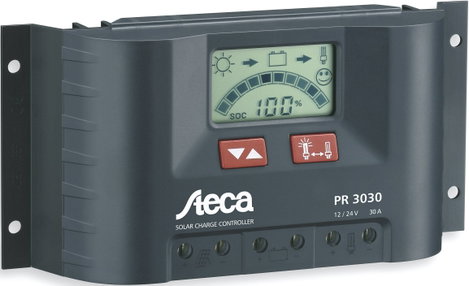 Szolár töltésszabályzó modul 12 V, 24 V 30 A Steca Steca PR 3030