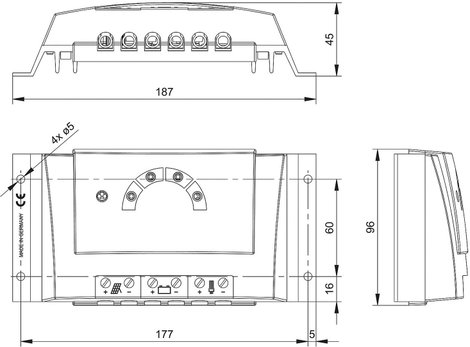 Szolár töltésszabályzó modul 12 V, 24 V 30 A Steca Steca Solarix PRS 3030 2. kép