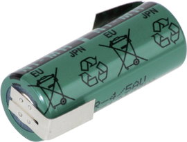 Forrasztható 4/5 A akku NiMH 1,2V 2150 mAh, forrfüles, FDK HR-4/5AU-LF