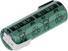 Forrasztható A akku NiMH 1,2V 2700 mAh, forrfüles, FDK HR-AU-LF