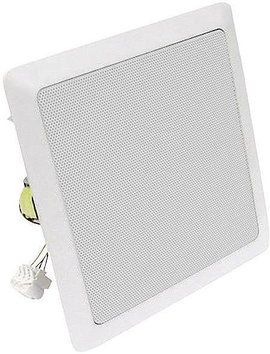 Mennyezetbe, falba építhető PA hangszóró, fehér színben 220 mm Visaton DL 18/2SQ ELA