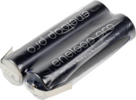 Mikro ceruza akkupack, forrfüles NiMH ZLF AAA 2,4V 900 mAh 21 x 10.5 mm x 44.5 mm Sanyo XX (powered 