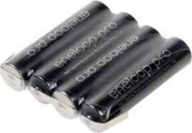 Mikro ceruza akkupack, forrfüles NiMH ZLF AAA 4,8V 900 mAh 42mm x 10.5 mm x 44.5 mm Sanyo XX (powere