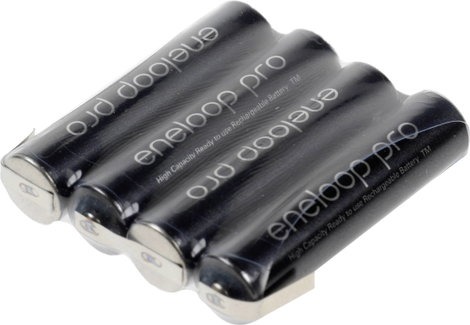 Mikro ceruza akkupack, forrfüles NiMH ZLF AAA 4,8V 900 mAh 42mm x 10.5 mm x 44.5 mm Sanyo XX (powere