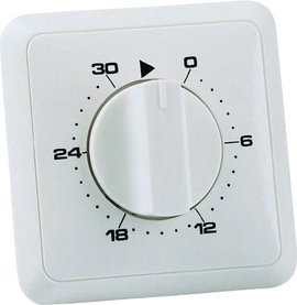 Süllyesztett időzítő analóg napi program 3680 W IP20 2 pólusú, Wallair 20100249
