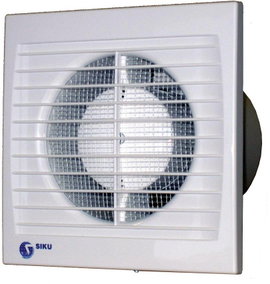 Falba és mennyezetbe építhető elszívó ventilátor 148 m³/h 12.5 cm SIKU 125 S Silenta 30383