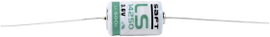1/2 AA lítium elem, forrasztható, 3,6V 1200 mAh, forrfüles, 15 x 25 mm, Saft LS14250CNA